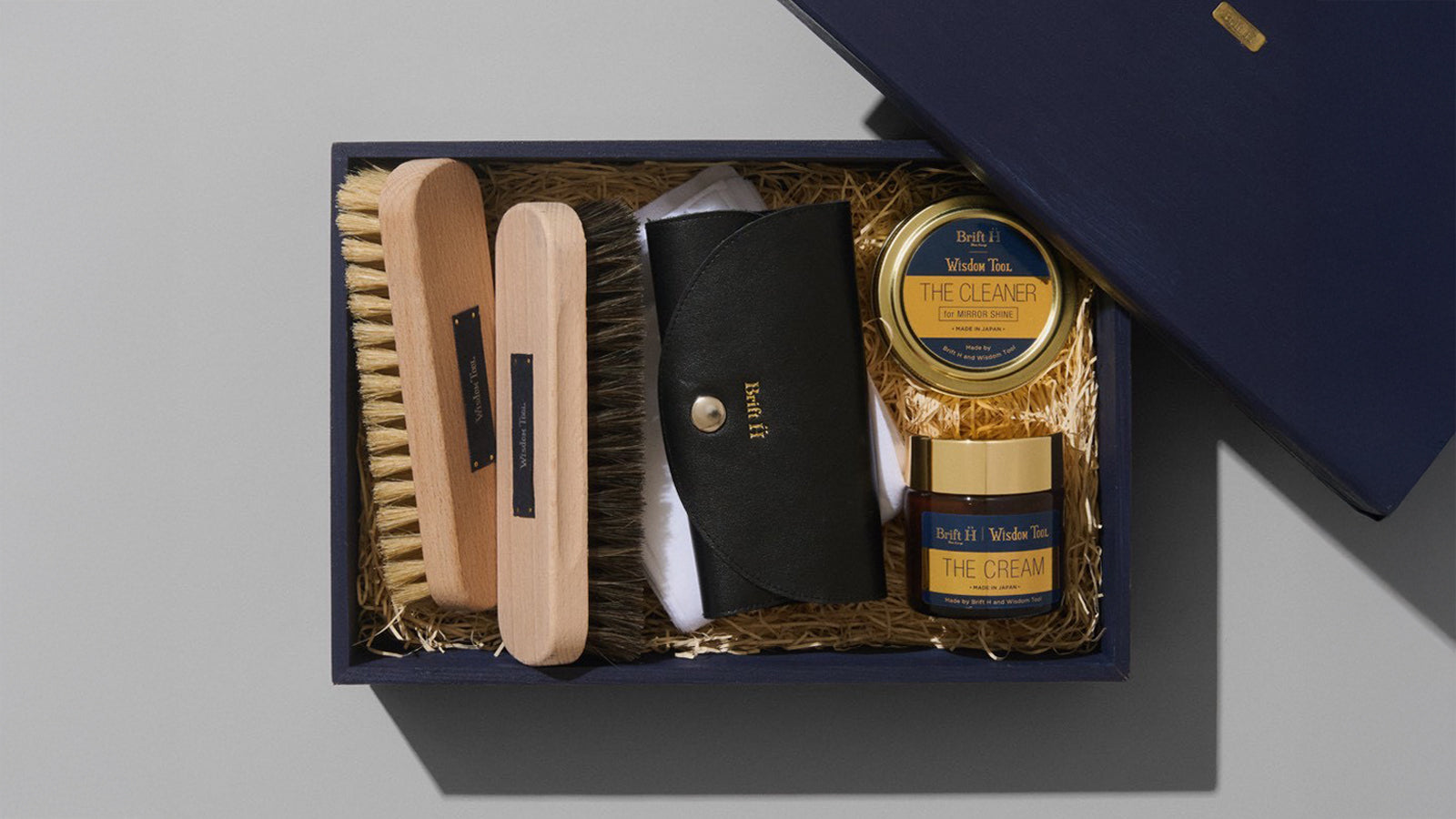【新品】靴磨き世界一！Brift H 靴磨きギフトBOX シューケアセット Brift H製品通信」Brift H × Wisdom Tool