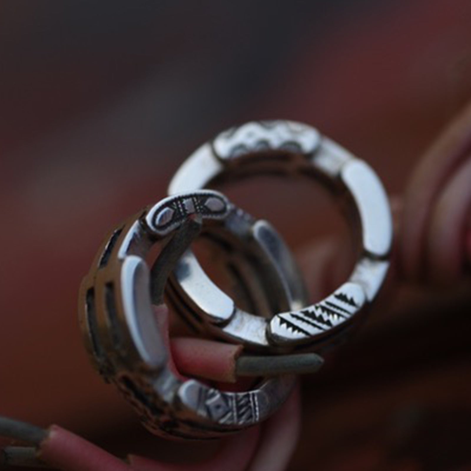 トゥアレグ族　ハンド　シルバーリング TOUAREG SILVER JEWELRY トゥアレグ シルバー ジュエリー POURE