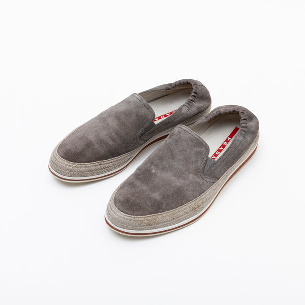 PRADA エスパドリーユスタイル シルバー プラダ / スエードエスパドリーユ / UK6.5 – Brift H