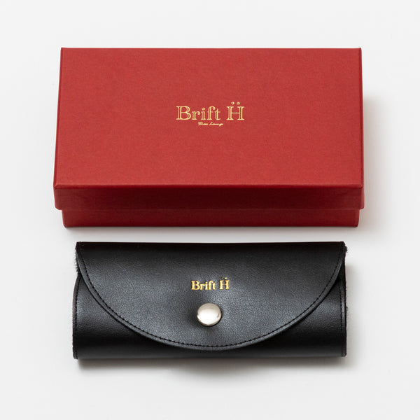 Brift H SHOESHINE GIFT BOX [BLACK Black color set].