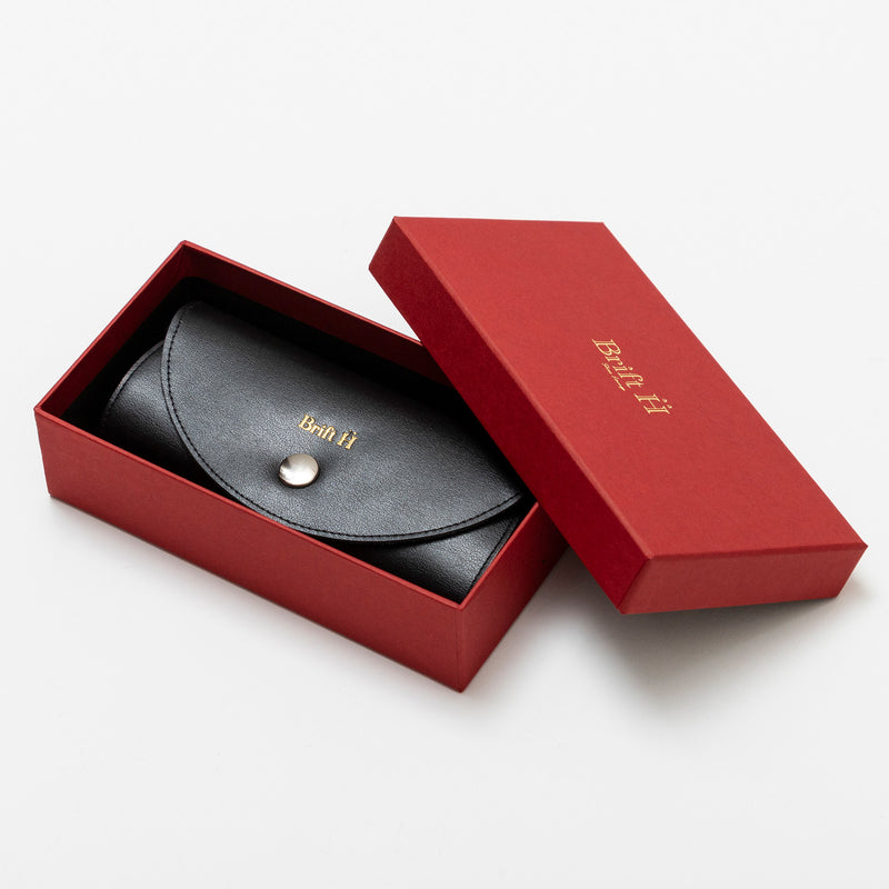 Brift H SHOESHINE GIFT BOX [BLACK Black color set].
