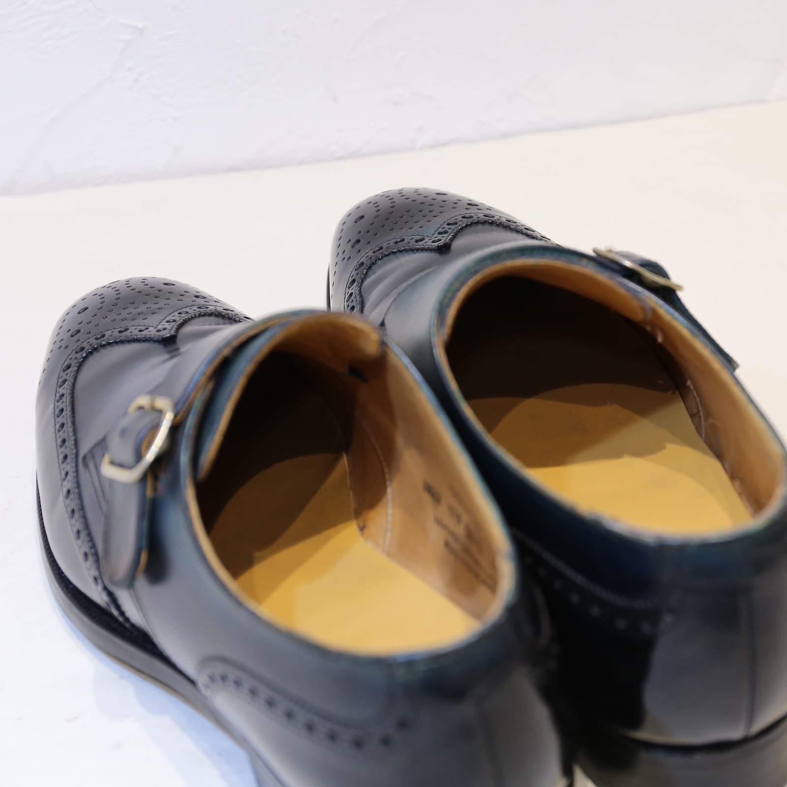 イギリス製【美品】クロケット&ジョーンズ 高級 モンクストラップ UK6.5E 極上☆クロケット&ジョーンズ 8F【☆GROSVENOR/248ラスト