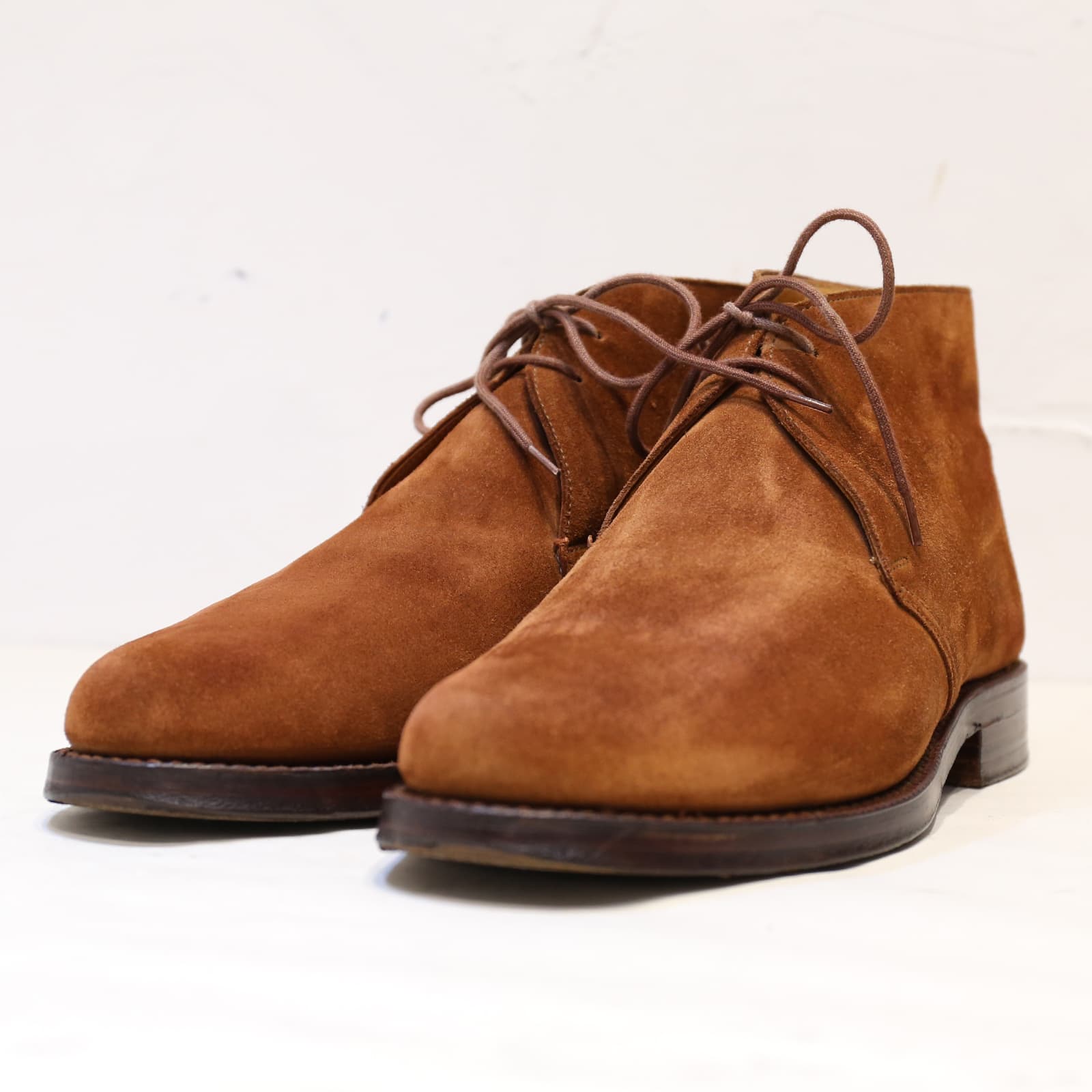 C&J製Lloyd Footwear 23ラストスエードチャッカブーツ茶45E C&J製Lloyd Footwear 23ラストスエードチャッカブーツ茶45E